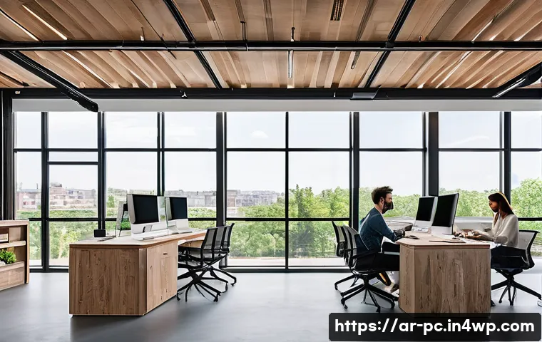 أسرار المساحات المشتركة الخضراء: 7 طرق لتحويل مكتبك إلى واحة إنتاجية مستدامة 3 코워킹 스페이스 내 친환경 설계 원칙 관련 이미지 1